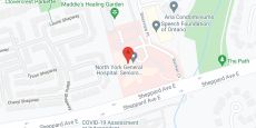 Senior Health Ctr North York in google map