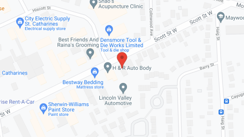 Map of the neighborhood around Scott Manor