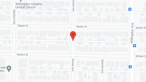 Map of the neighborhood around Rideau Manor