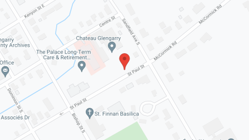 Map of the neighborhood around Residence Maria Goretti Inc