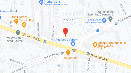 Map of the neighborhood around The Queenchester Terrace