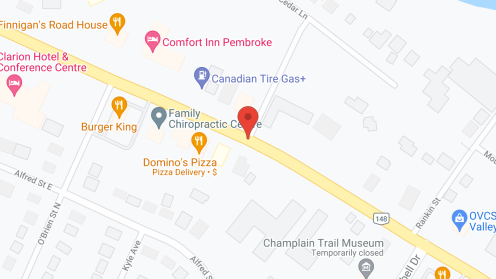 Map of the neighborhood around Pinewood Retirement Residence