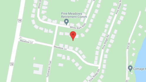 Map of the neighborhood around Pine Meadows Retirement Comm