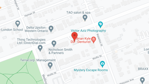Map of the neighborhood around Granite House