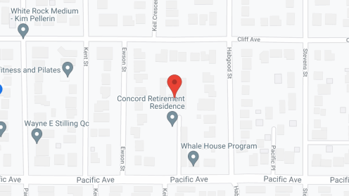 Map of the neighborhood around Concord Retirement Residences