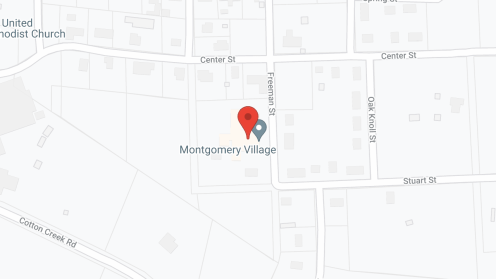 Map of the neighborhood around Montgomery Senior Living