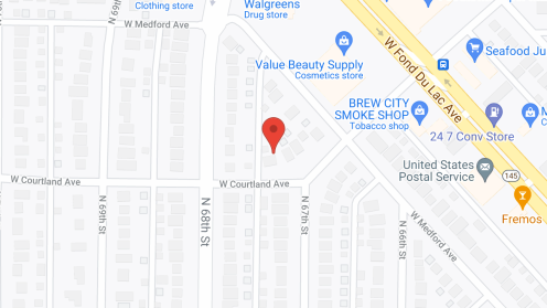 Map of the neighborhood around Love and Cares