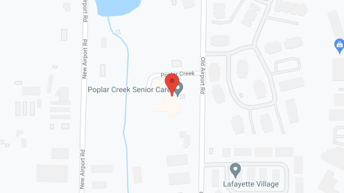 Map of the neighborhood around The Suites At Poplar Creek