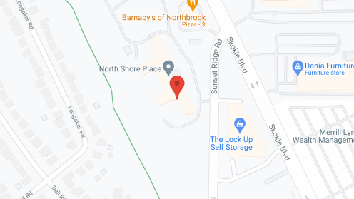 Map of the neighborhood around North Shore Place