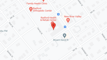 Radford Health & Rehab Center in google map