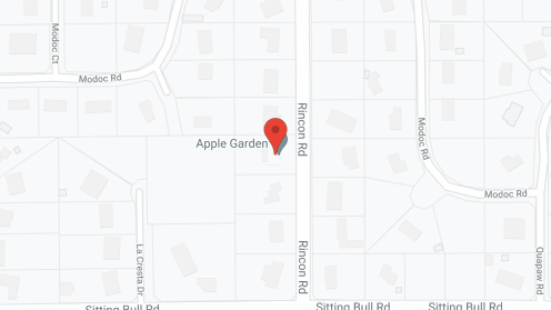 Map of the neighborhood around Apple Gardens