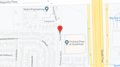 Map of the neighborhood around Orchard Park at Southfork
