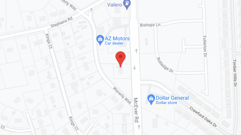 Map of the neighborhood around Senior Care America 3