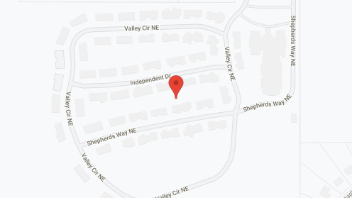Map of the neighborhood around Shepherd-The Valley Lutheran