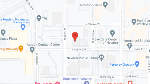 Map of the neighborhood around Newton Place Apartments