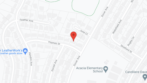 Map of the neighborhood around Brio Manor Board and Care