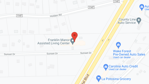 Map of the neighborhood around Franklin Manor