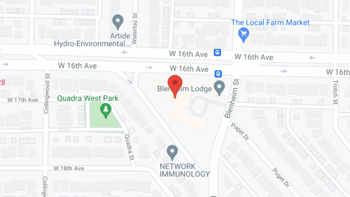 Map of the neighborhood around Blenheim Lodge