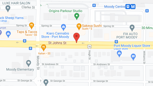 Map of the neighborhood around Moodys Landing