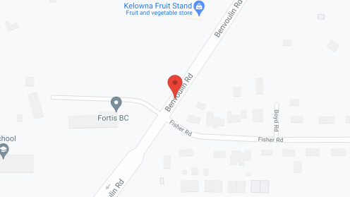 Map of the neighborhood around Okanagan Chateau