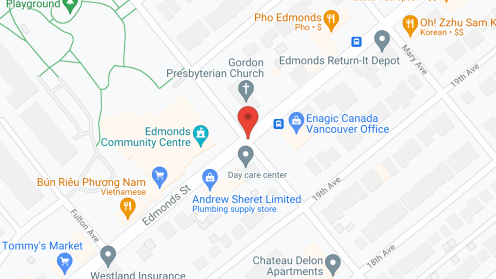 Map of the neighborhood around Edmonds Place Co-Op