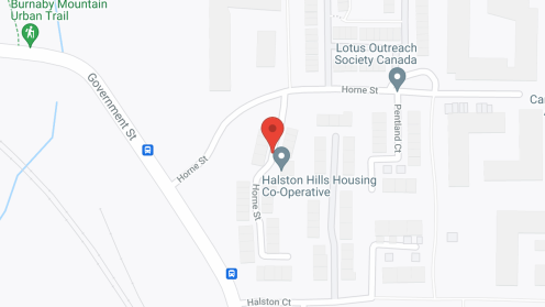 Map of the neighborhood around Halston Hills Co-Op