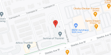 Sunrise of Thornhill in google map