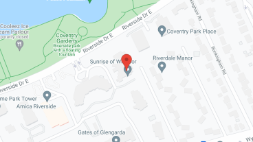 Sunrise of Windsor in google map