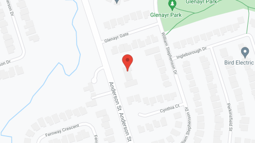 Map of the neighborhood around Stonehaven Manor