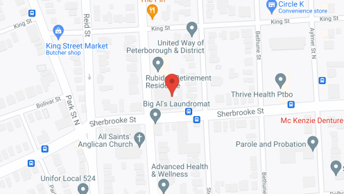 Map of the neighborhood around Rubidge Retirement Residence