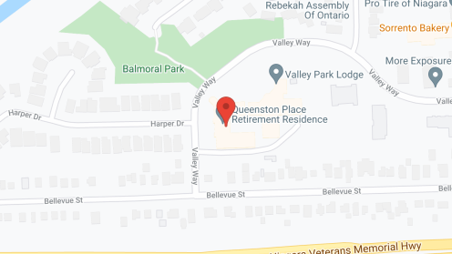 Map of the neighborhood around Queenston Place Retirement Residence