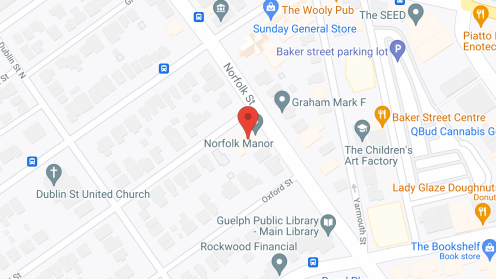 Map of the neighborhood around Norfolk Manor