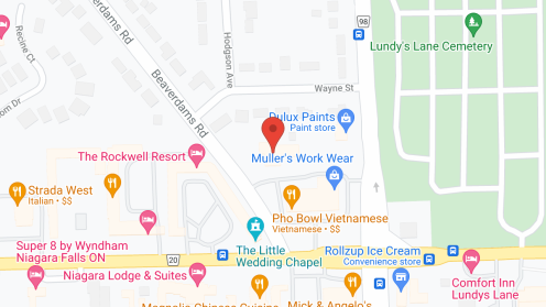 Map of the neighborhood around Nimigon Retirement Home