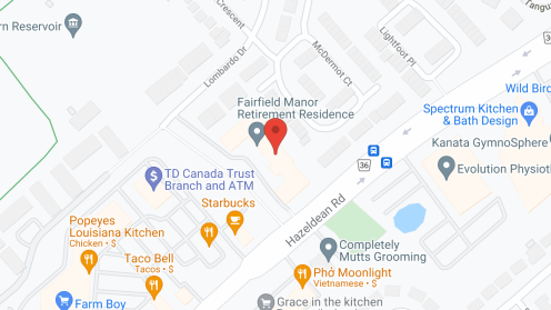 Map of the neighborhood around Fairfield Manor Retirement Residence