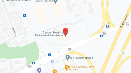 Map of the neighborhood around Beacon Heights Retirement Residence