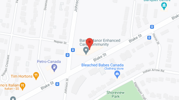 Barrie Manor Retirement Community in google map
