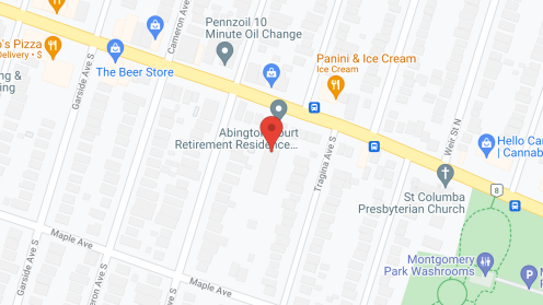 Map of the neighborhood around Abington Court