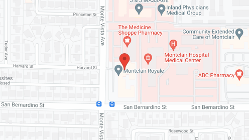 Map of the neighborhood around Montclair Royale Senior Living