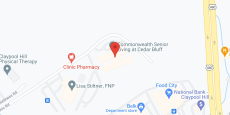 Commonwealth Senior Living at Cedar Bluff in google map
