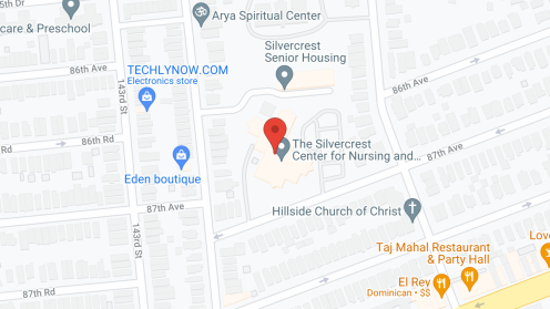 Map of the neighborhood around The Silvercrest Center