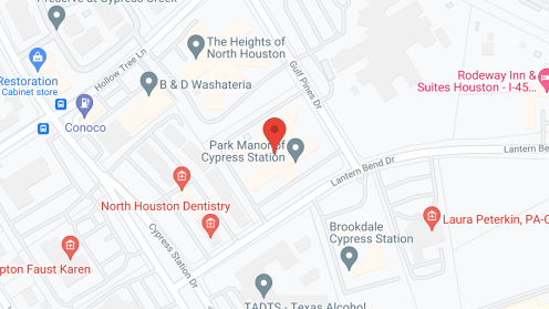 Map of the neighborhood around Park Manor Cypress Station