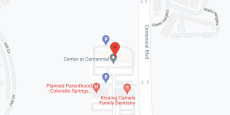 The Center at Centennial in google map