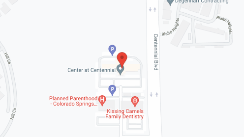 Map of the neighborhood around The Center at Centennial