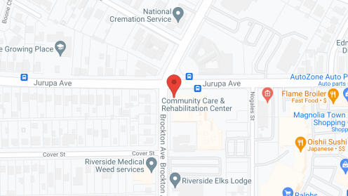 Map of the neighborhood around Community Care & Rehab Ctr