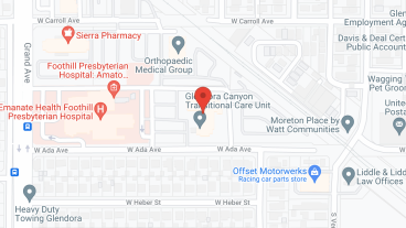 Glendora Canyon Transitional Care Unit in google map