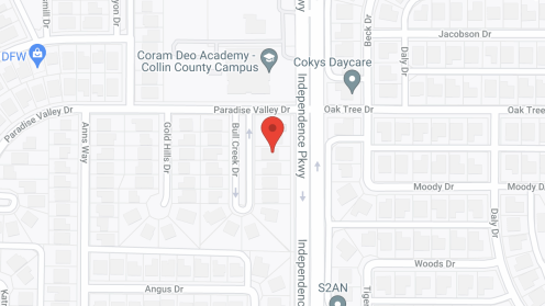 Map of the neighborhood around 4 Seasons Senior Living Plano