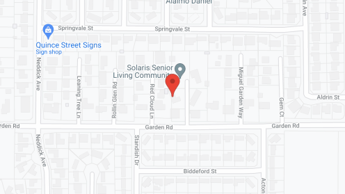 Map of the neighborhood around Solaris Garden