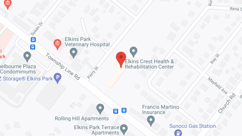 Map of the neighborhood around Elkins Crest Health and Rehab (Do Not Use)