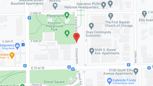 Map of the neighborhood around Hyde Park Apartments