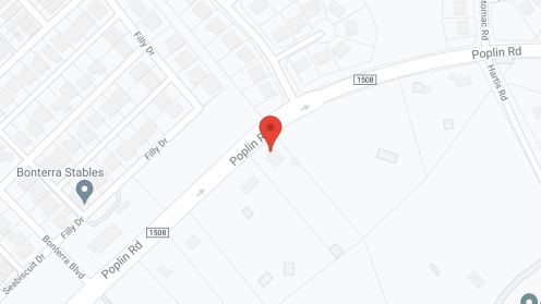 Map of the neighborhood around Poplin Terrace ALF